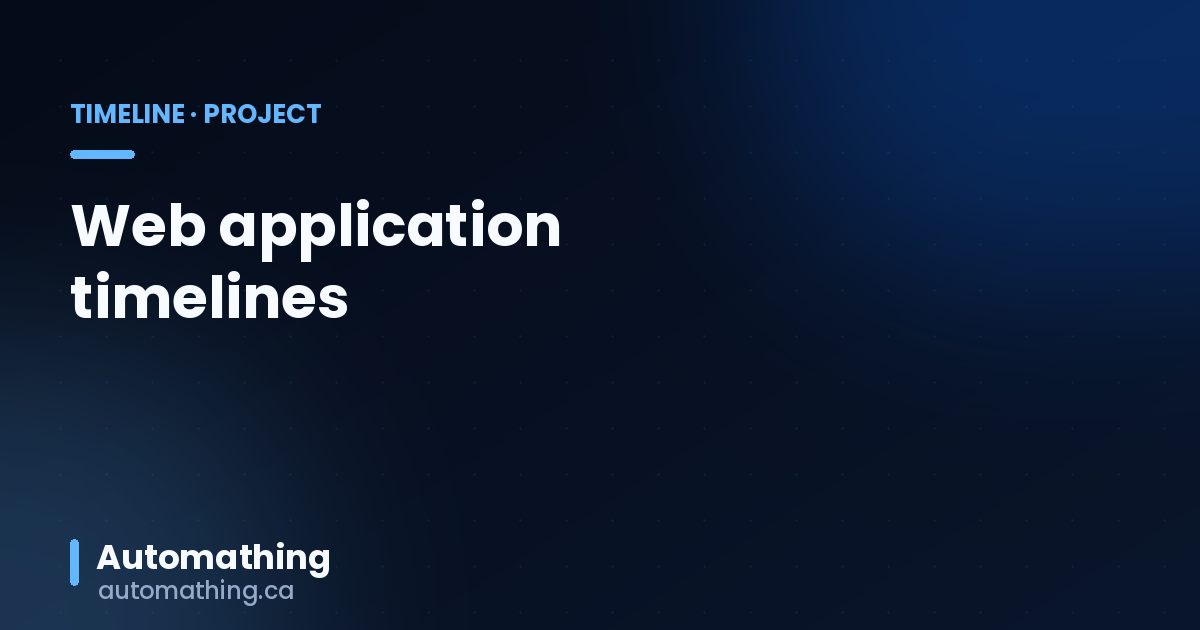 How Long to Build a Web App in Quebec? (2026)